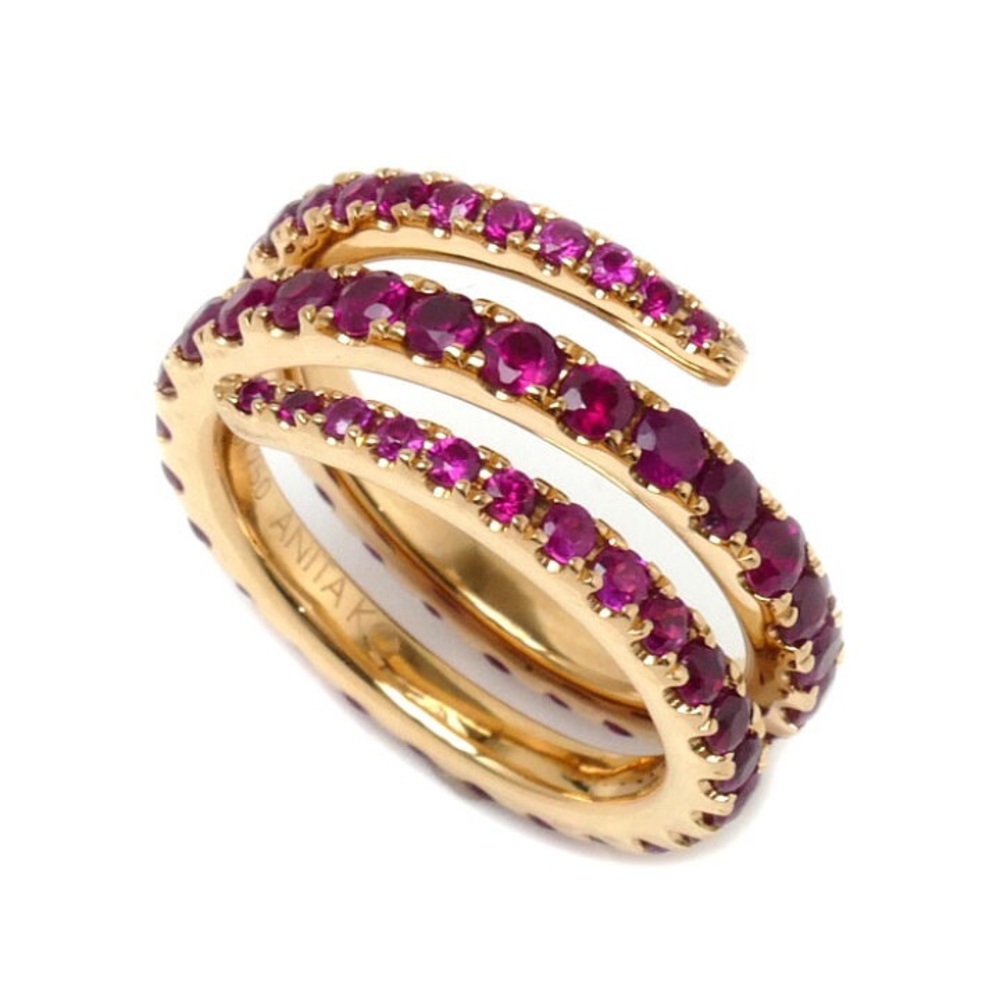 Anita Ko Ruby Pinky Coil Ring